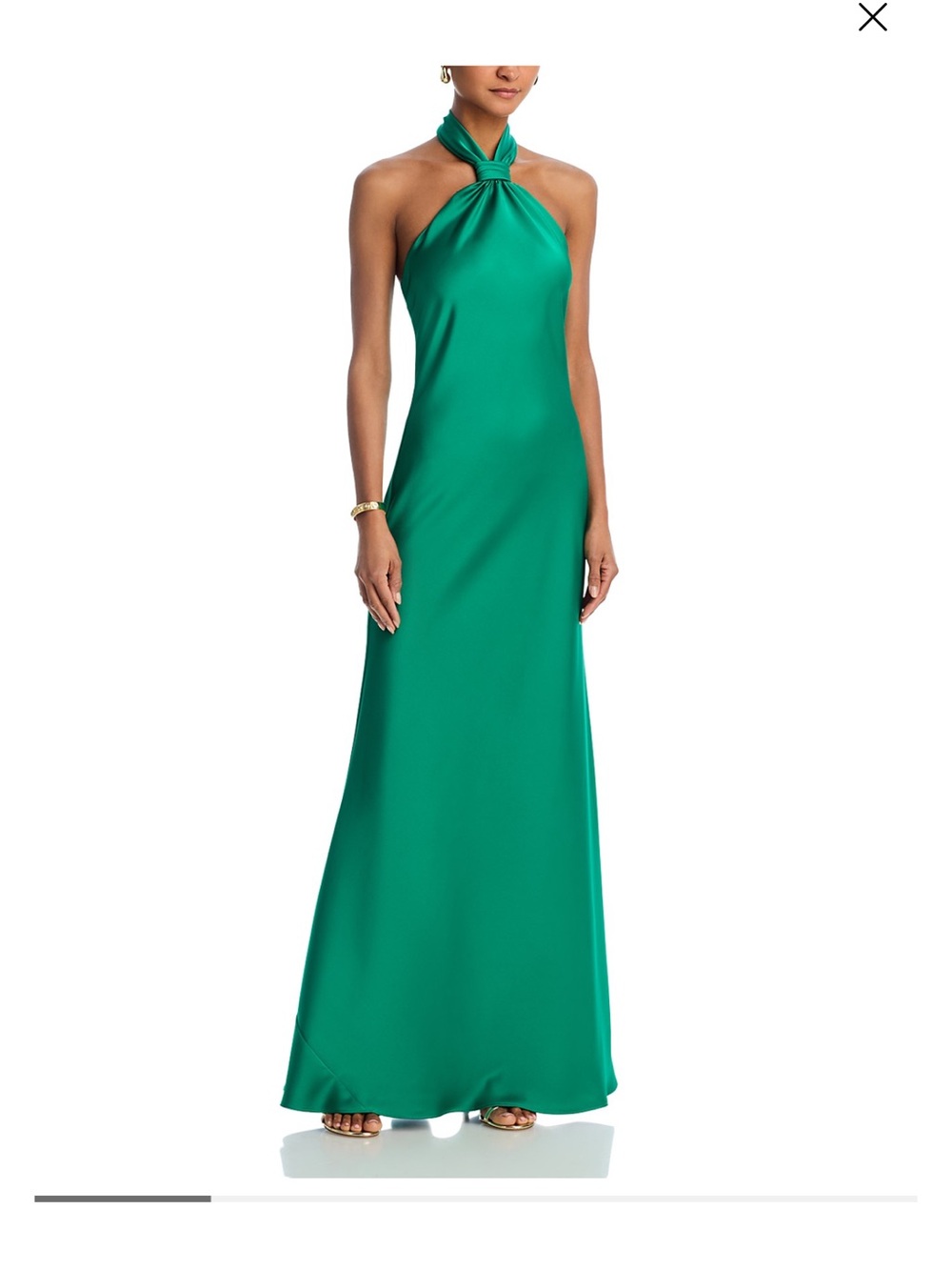 Aqua Emerald dress silk Gown dress